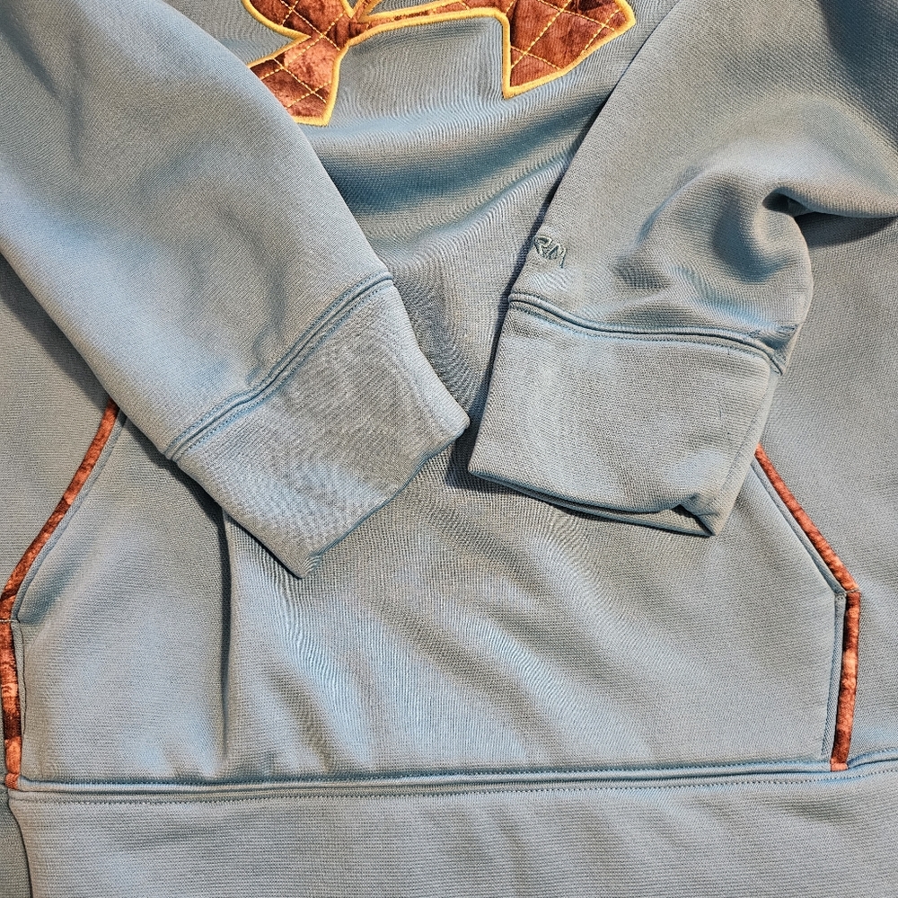 Boys Under Armour Teal Camo Hoodie - Picture 9 of 10